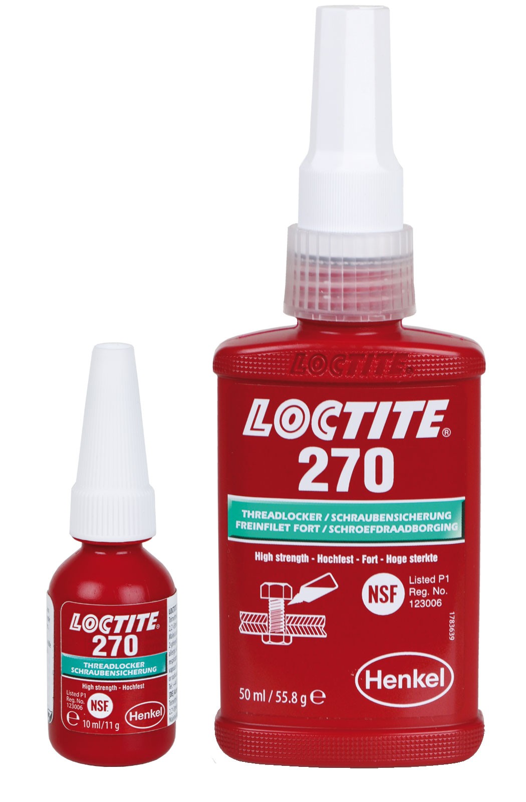 乐泰270螺纹锁固剂10ML LOCTITE渗透型高强度 汉高乐泰